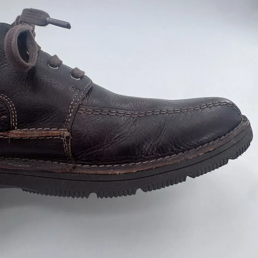 Clarks Leather Lace Up Bicycle Toe Comfort Shoe Mens Size 14 Fast Shipping
